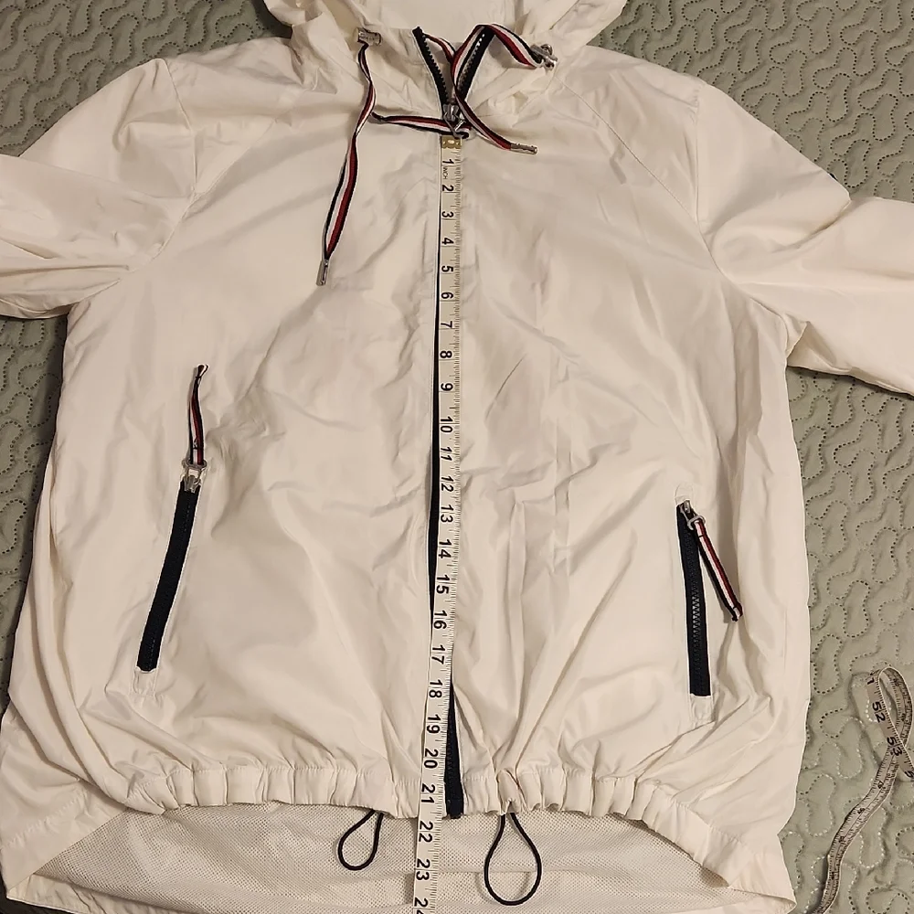 Tommy Hilfiger White Wind Breaker Utility Jacket - Picture 5 of 14
